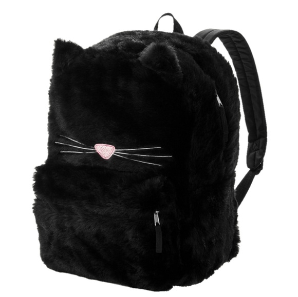 black kitty backpack